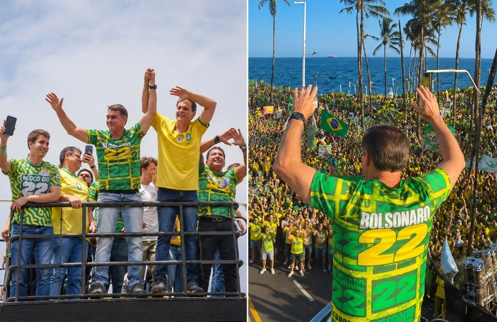 Flávio Bolsonaro reúne multidão em Salvador e obtém aval judicial para homenagem